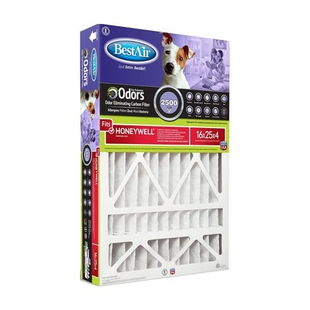 Bestair 16x25x4 Hon Pet Pleated Air Filter PFHW1625-11CR